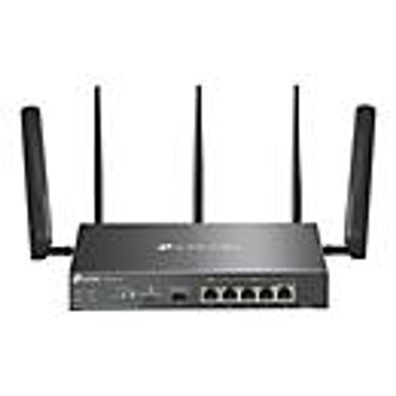 TP-Link Omada ER706W-4G V1 Wireless Router mit Wi-Fi 6, Dual-Band, 4G/LTE Unterstützung, 5-Port-Switch und 6 WAN-Ports in Schwarz - Bild 2