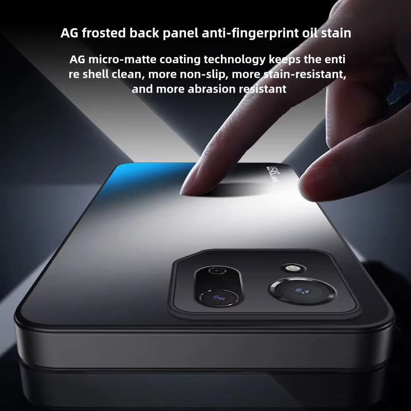 Stoßfeste magnetische Schutzhülle für Asus Rog Phone 9 Pro in Blau mit integriertem Stoßstangenständer und matter Oberfläche - Bild 3