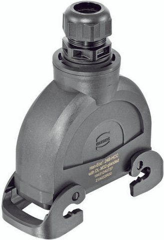 Harting Kupplungsgehäuse aus Kunststoff in Schwarz Baugröße 19431240737 - Bild 1