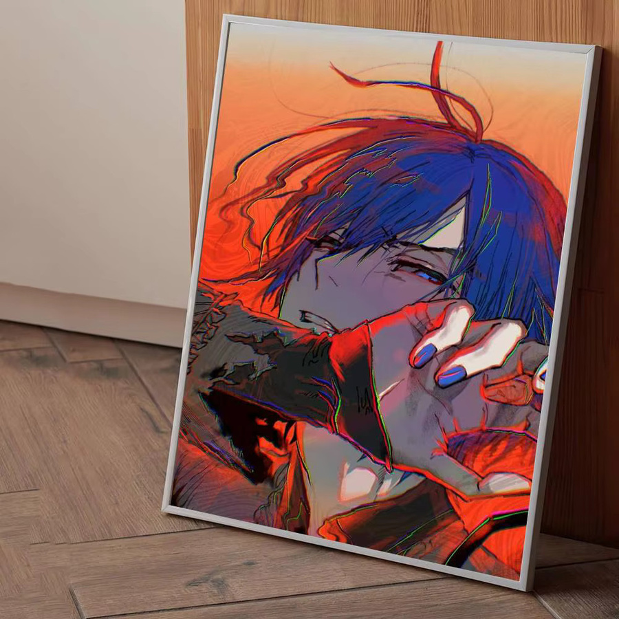 KAITO Poster-Aufkleber Wandkunst Abstrakt Modern Mehrfarbig Wasserfest - Bild 6