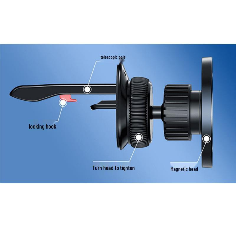 GadgetGrip Magnetische Handyhalterung für Lüftungsschlitze mit MagSafe-Kompatibilität in Schwarz - Bild 3