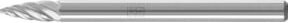 PFERD Hartmetall Hochleistungsfrässtift INOX Spitzbogen SPG Silber Ø 03x07 mm Schaft-Ø 3 mm für Edelstahl - Bild 1