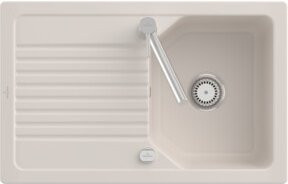 Villeroy & Boch Linara 45 Flat Spülbecken, flächenbündig, CeramicPlus, beige - Bild 1