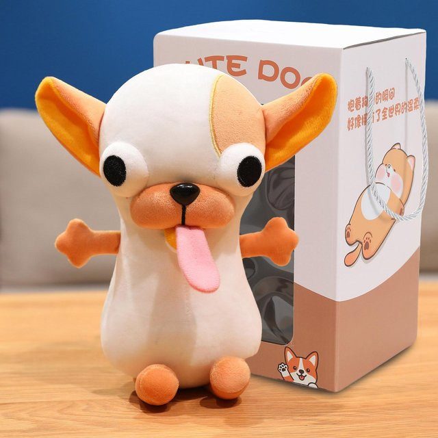 Yiran toy Lustige Hässliche Chihuahua Plüschpuppe, Stofftier, 60cm - Bild 1