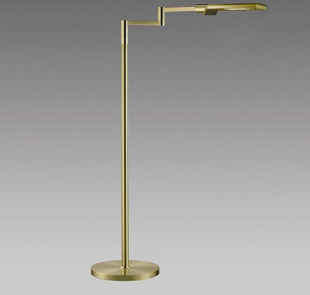 B+M Leuchten Tizian LED-Tischleuchte aus Messing in Gold, dimmbar und verstellbar, 2700K - Bild 1