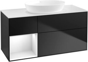 V&B Waschtischunterschrank Finion in Weiß lackiert, Breite: 120 cm, Tiefe: 50,1 cm, Höhe: 50,1 cm - Bild 1