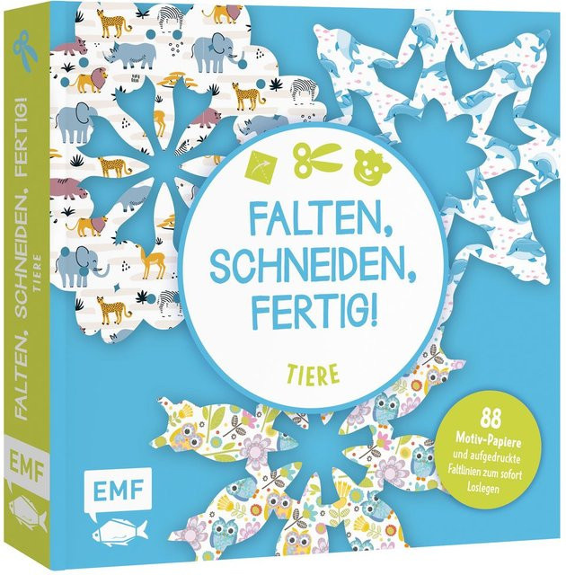 EMF Bastelblock Falten Schneiden fertig Tiere ab 6 Jahren - Bild 1