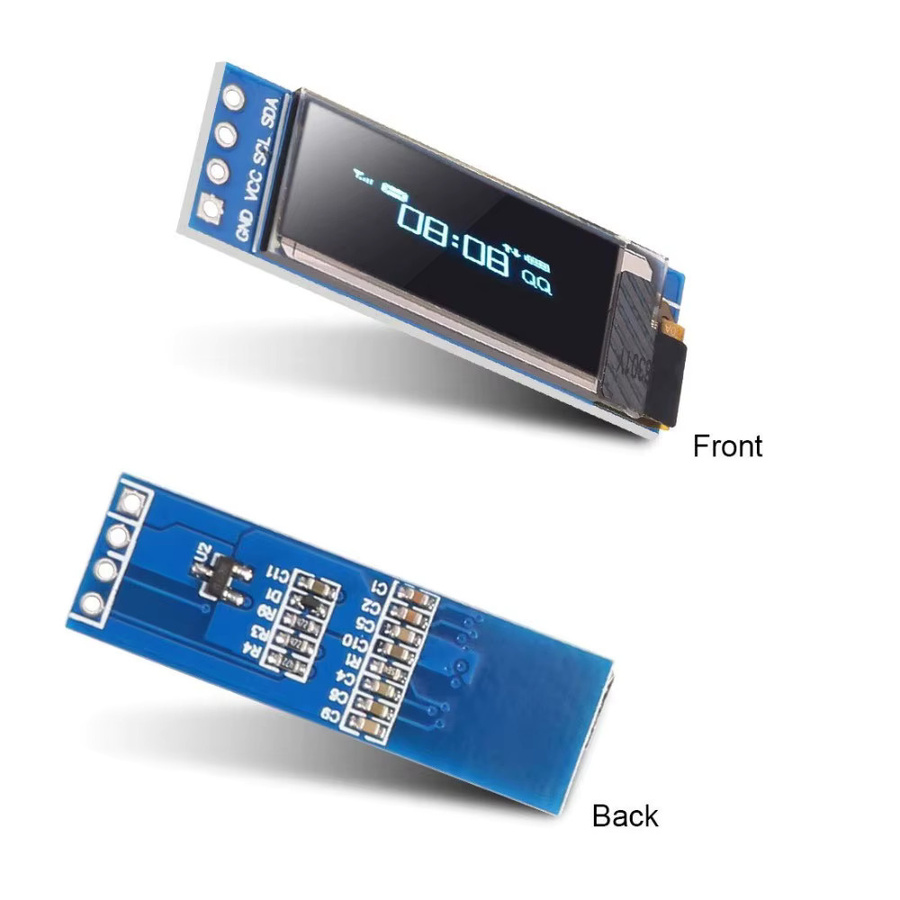 AOKIN OLED LCD Display Modul 0,91 Zoll mit IIC I2C SPI Schnittstelle in Weiß und Blau für Arduino Raspberry Pi STM32 - Bild 3