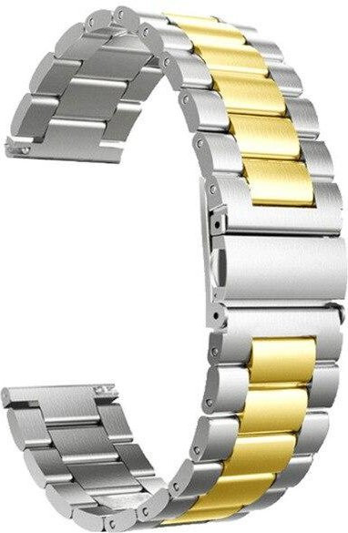 LANGLEY Uhrenarmband Edelstahl, 20 mm, gold/silber, Herren - Bild 1