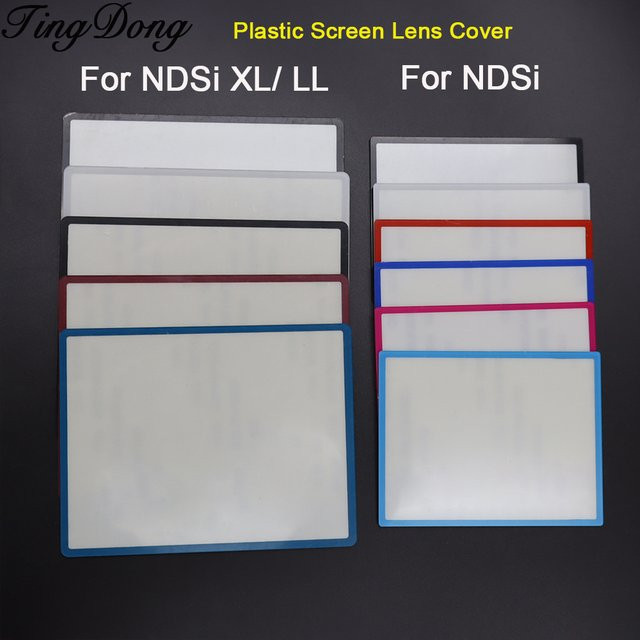 2 Sets schwarze Kunststoff-LCD-Bildschirmabdeckungen für Nintendo NDSi XL, NDSi LL und NDSi Spielkonsolen als oberes Schutzpanel - Bild 1