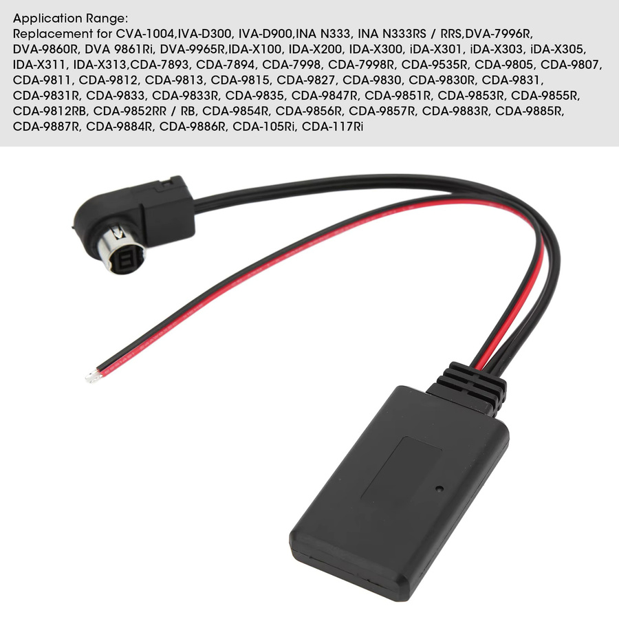 Alpine Bluetooth Audio-Aux-Adapterkabel Schwarz als Ersatz für KCA-121B AI-NET CDA-9857 CDA-9886 CDA-117 - Bild 2
