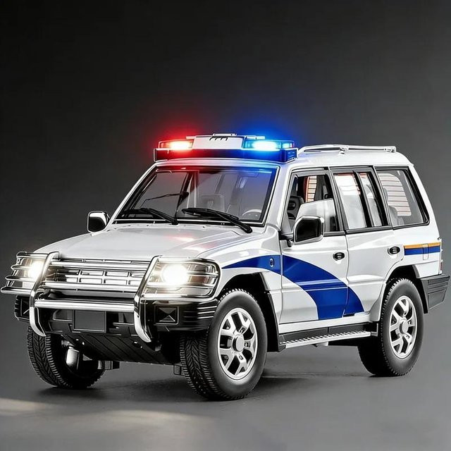 Linyi toy car Mitsubishi Pajero SUV, Modell, Metall, Licht und Sound, 1:18, ab 14 Jahren - Bild 1