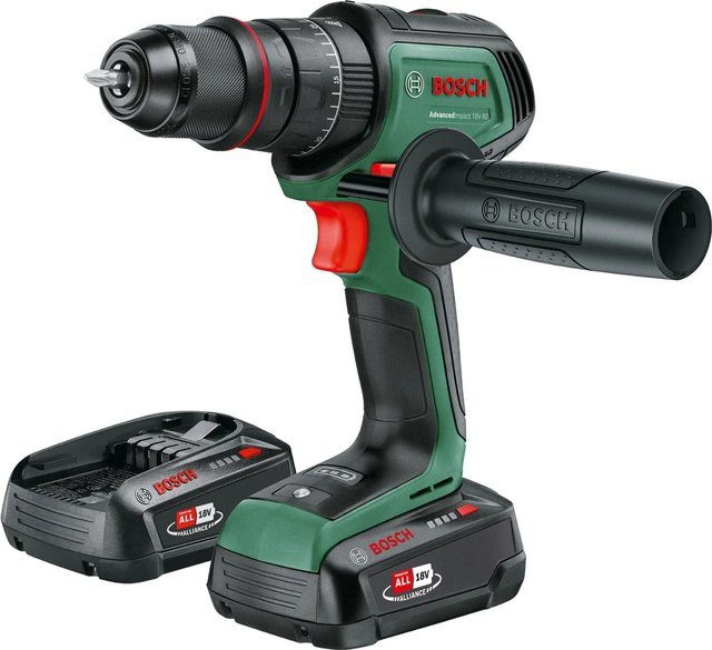 Bosch AdvancedImpact 18V-80 QuickSnap Akku-Schlagbohrmaschine in Grün mit 2,5 Ah Akku - Bild 2