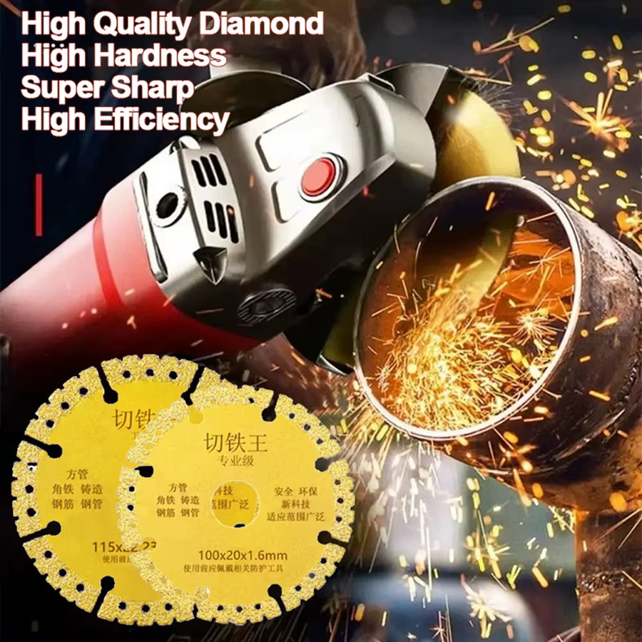 SI FANG Multifunktionale Diamant Trennscheibe für Winkelgrinder zum Schneiden von Keramik, Fliesen, Glas, Marmor und PVC-Rohren, Durchmesser: 100 mm oder 115 mm - Bild 2
