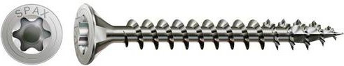 Spax Holzschraube T-STAR plus Edelstahl A2 in Silber, Durchmesser: 5 mm, Länge: 30 mm, 200 Stück - Bild 1
