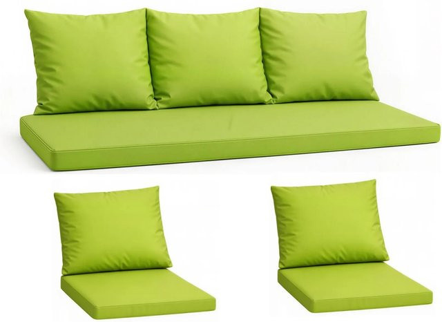 Setgarden Komfort Set Gartenloungekissen für Technorattan-Möbel in Lime Grün, 1-teilig, B: 140 cm, T: 60 cm - Bild 1