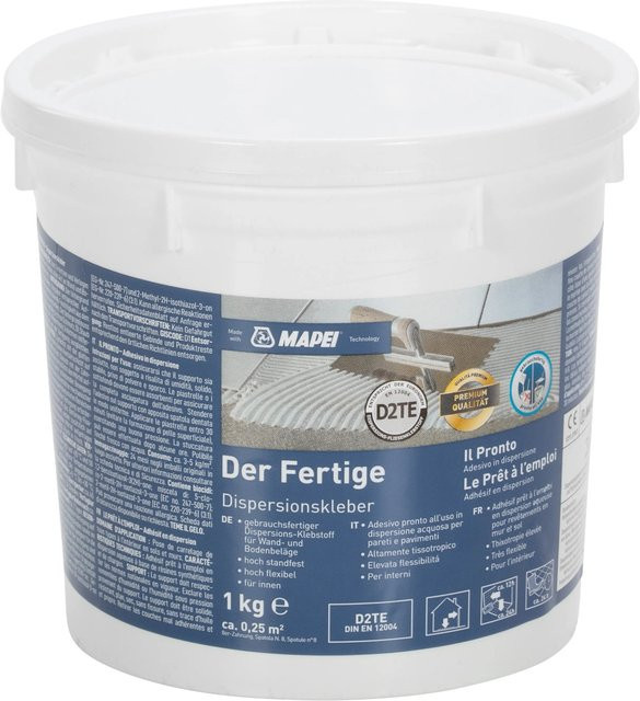 Mapei Dispersionskleber Weiß 1 kg - Bild 1