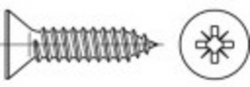 TOOLCRAFT Senkblechschrauben Pozidriv aus Stahl, silber, Durchmesser: 6,3 mm, Länge: 80 mm, 250 Stück - Bild 1