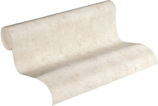 A.S.Creation Vliestapete Blooming Uni in Creme/Beige, Breite: 53 cm, Länge: 1005 cm - Bild 1