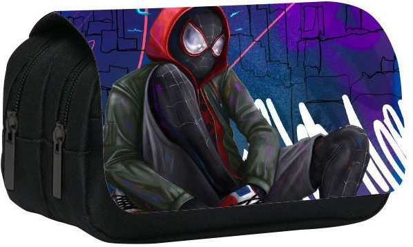 DewBloom Spiderman Paralleluniversum Doppellagiges Federmäppchen mit großem Fassungsvermögen für Schüler, Multicolour - Bild 1