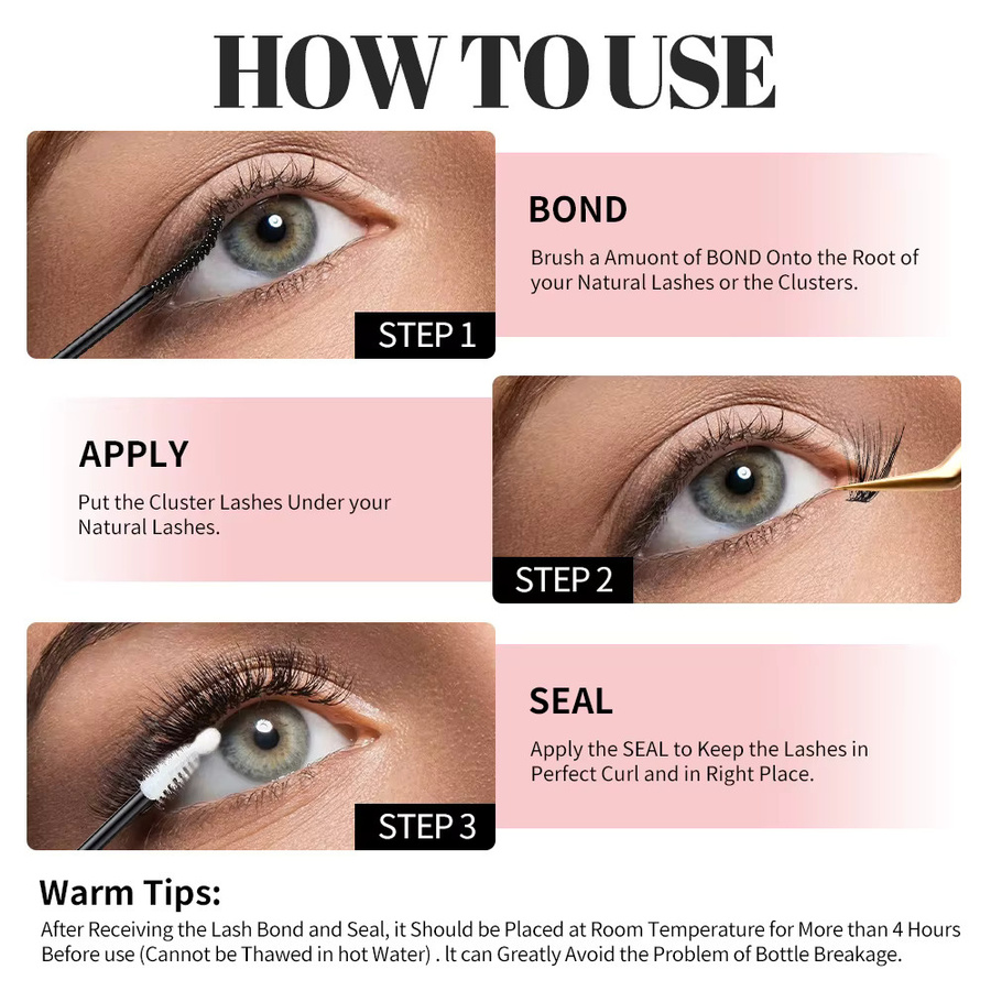NICOO EYELASH Wimpernkleber 2in1 Bindung und Dichtung, 5 ml, Schwarz - Bild 2
