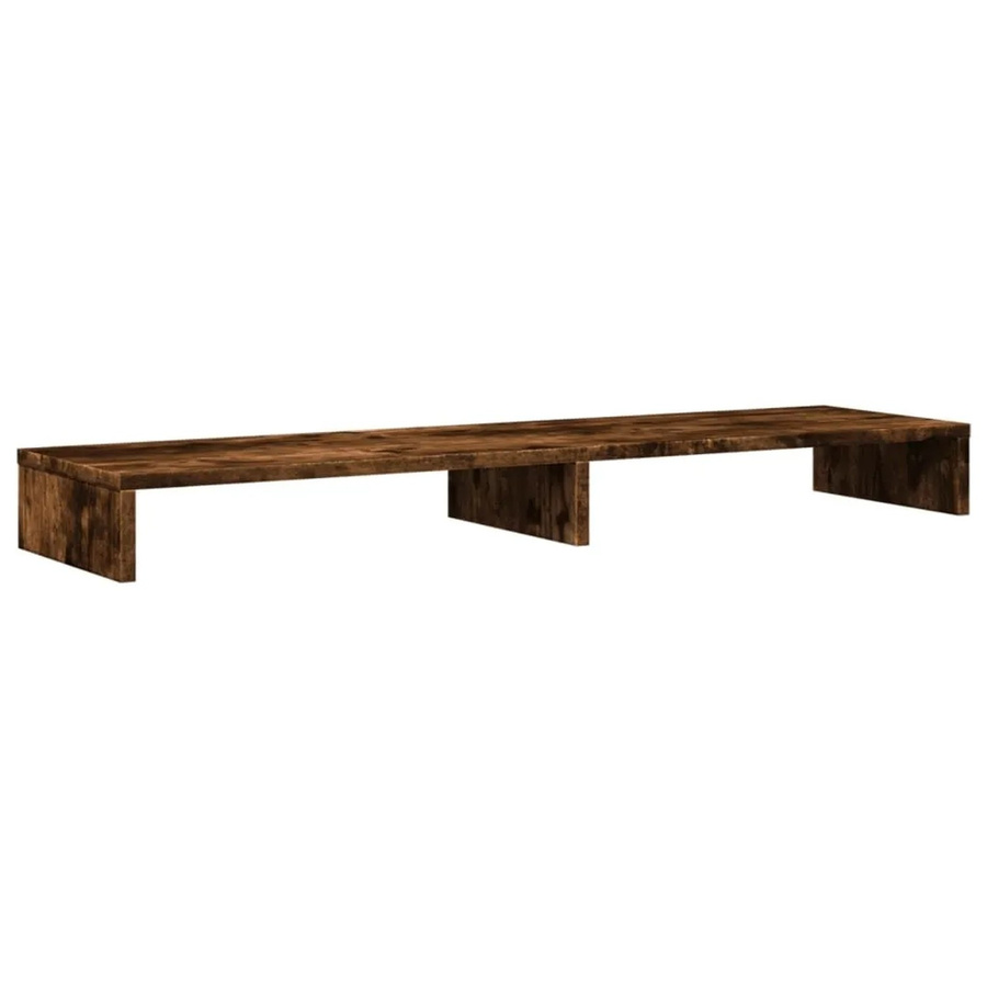 vidaXL Monitorständer aus Holzwerkstoff in Räuchereiche, B/T/H: 100 x 27 x 10 cm - Bild 2