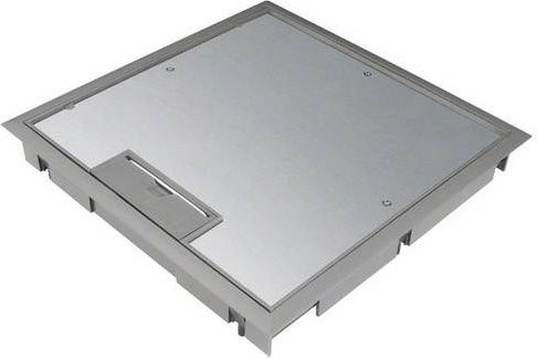 Hager KDQ08127011 Klappdeckel in Grau und Silber aus Kunststoff für den Einbau - Bild 1