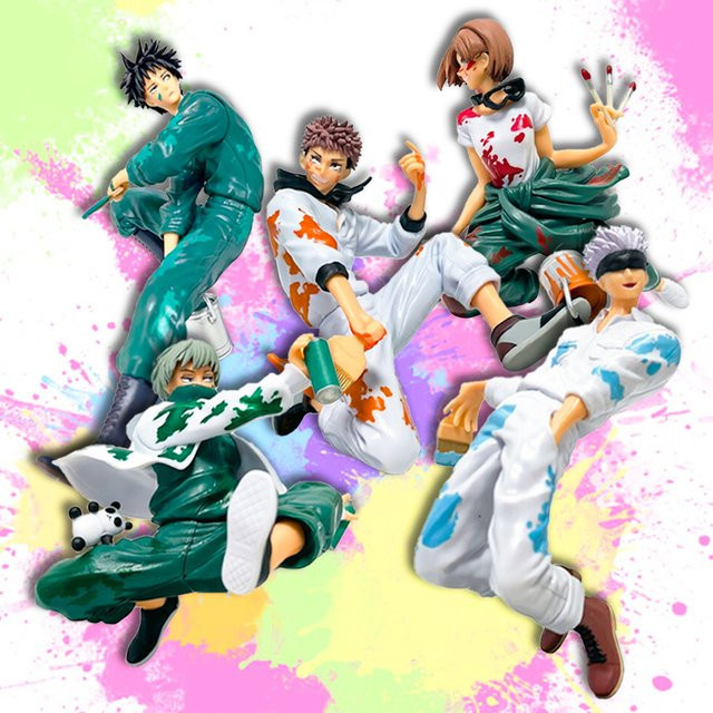 Bandai Jujutsu Kaisen Graffiti Battle Anime Figuren, Kunststoff, Mehrfarbig - Bild 1