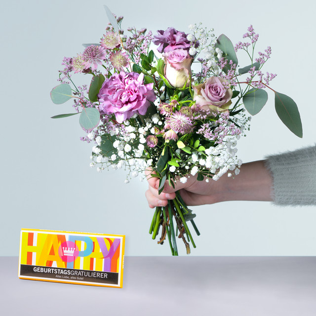 BLUME2000 Bouquet Multicolor zum Geburtstag - Bild 1