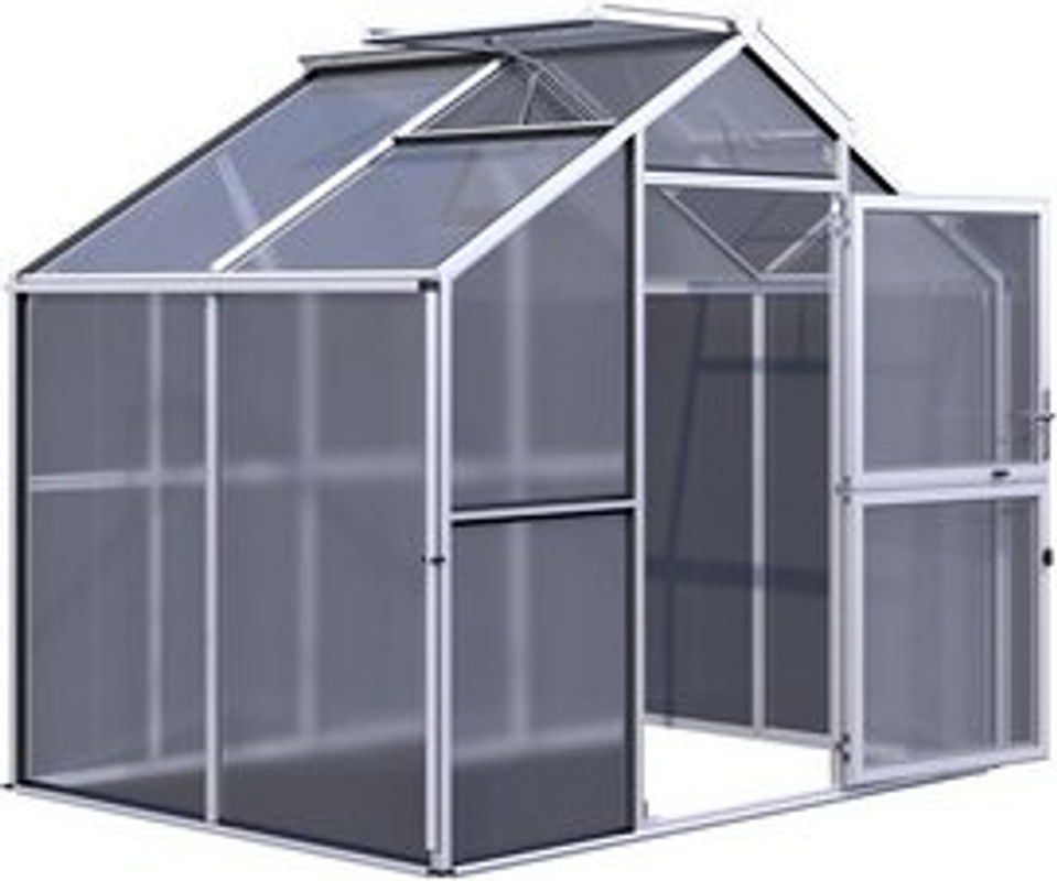 KGT Gewächshaus Novum II in pressblank mit 5,7 m² Fläche und 10 mm HKP - Bild 2