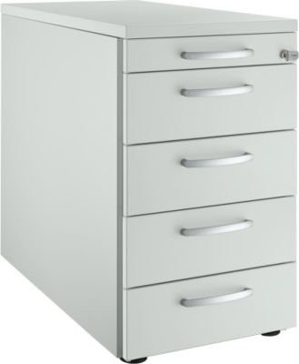 Schäfer Shop Genius Standcontainer 13333 mit Rundgriff, lichtgrau, B: 43,5 cm, H: 71,7 cm - Bild 1