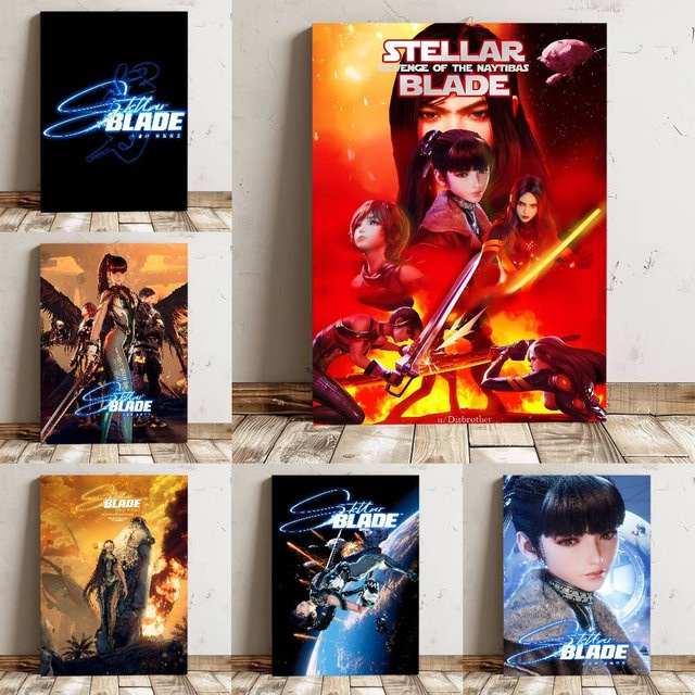 Stellar Blade Poster Wasserdichter Wandkunstaufkleber in Mehrfarbig - Bild 1