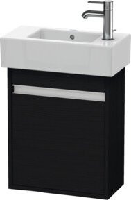 Duravit Waschtischunterschrank Ketho, wandhängend, Eiche schwarz matt, B/T/H: 45 x 22,5 x 55 cm - Bild 1