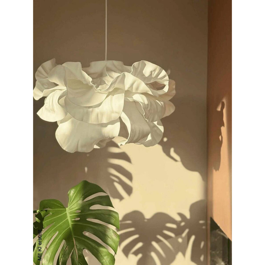 Opviq Pendelleuchte weiß Kunststoff mit E27 Fassung, Höhe: 110 cm, Breite: 48 cm, Tiefe: 48 cm - Bild 2