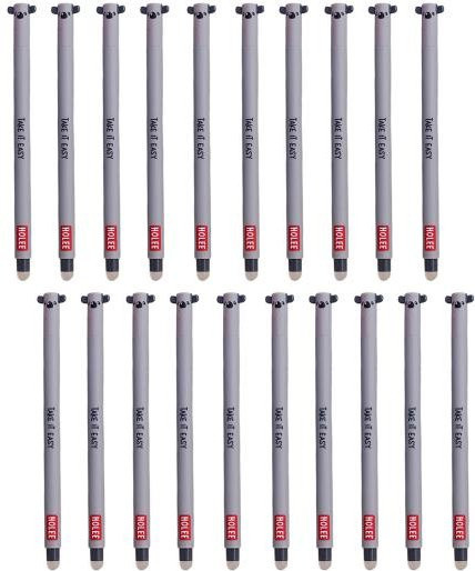 20 Stück Arabella Cartoon-Tier Radierbare Gel-Stifte für Kinder mit Koala-Kappe, 0,7 mm, Schwarz und Grau - Bild 1