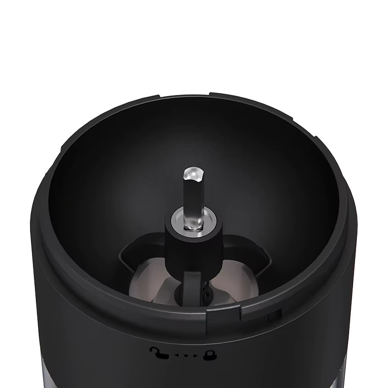 Tragbare elektrische Kaffeemühle von kawu mit Keramik-Kegelmahlwerk, wiederaufladbar via Typ C, Schwarz - Bild 4