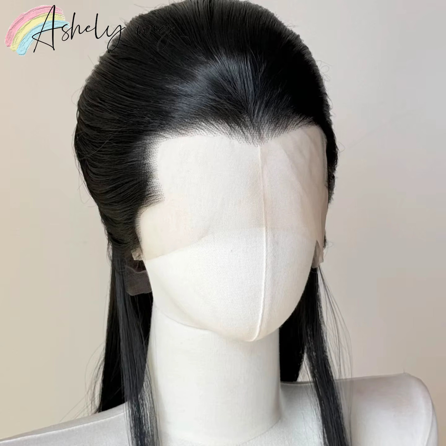 Ashely wigs Lace-Front-Perücke, 66 cm, langes glattes Haar, schwarz - Bild 3
