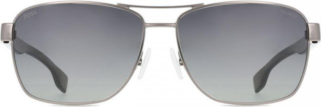 BOSS R80 Sonnenbrille Aviator, Metall, polarisiert, Herren, Silver/Grey - Bild 1