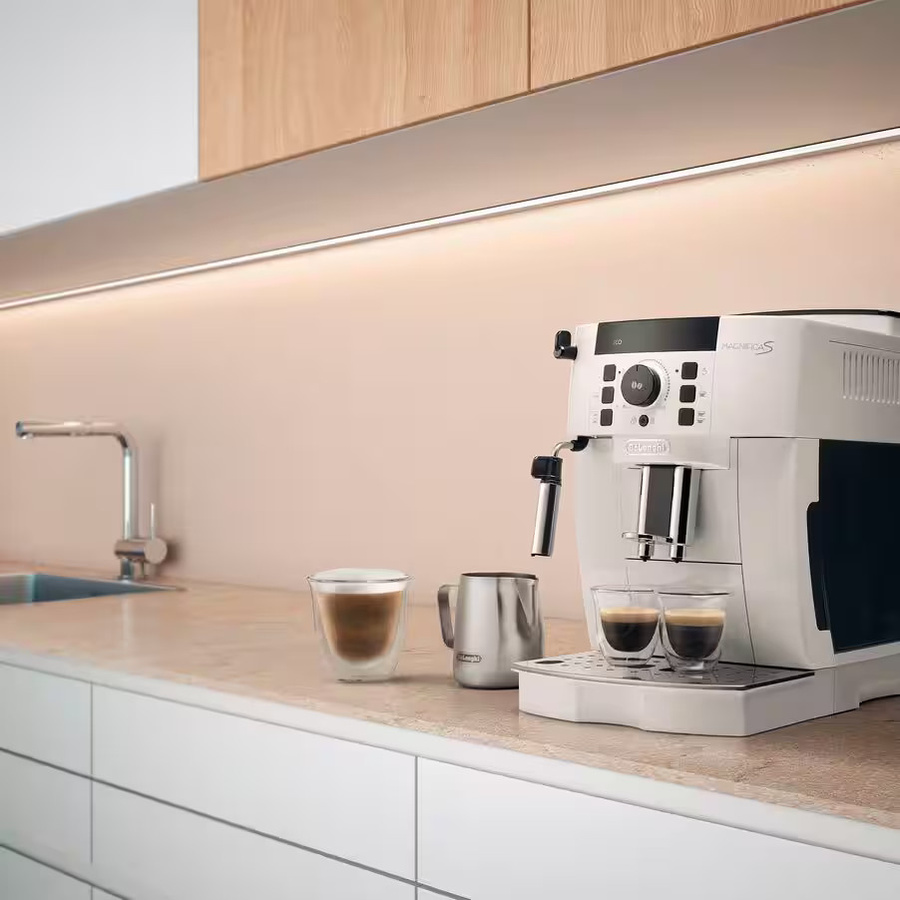 De'Longhi MagnificaS ECAM21.118.W Kaffemaschine in Weiß mit integriertem Mahlwerk - Bild 3