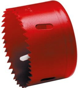 Cimco Lochsäge aus Bimetall für Edelstahl und Metall, Durchmesser: 35 mm, Rot - Bild 1
