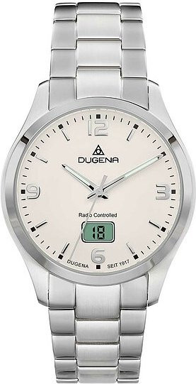 Dugena Armbanduhr Tresor Funk, Edelstahl, Silber, 39 mm, Herren - Bild 1