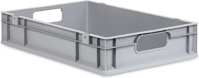 PROREGAL Eurobox Nextgen Economy Transportbox mit Griffen, Grau, H x B x T: 12 x 40 x 60 cm, 23 Liter - Bild 1