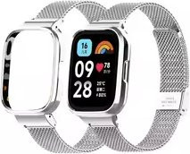 CAOWTAN Uhrenarmband Edelstahl, Milanaise, Silber, Unisex - Bild 1