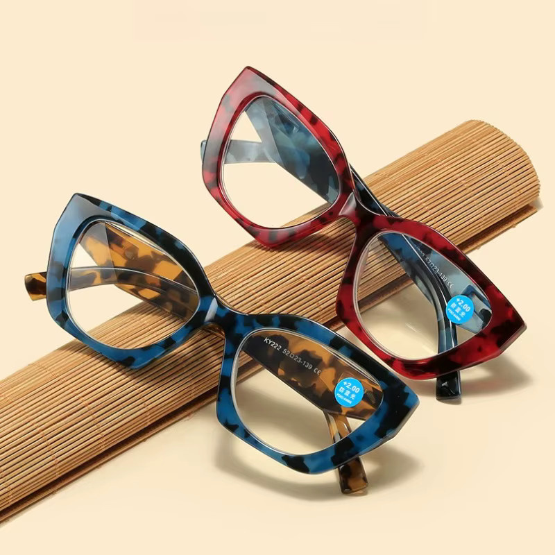 MDOD Lesebrille, hexagonal, Vollrand, Metall, multicolour - Bild 2