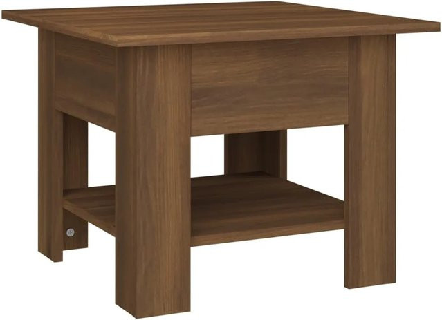vidaXL Couchtisch in Braun mit Eichen-Optik aus Holzwerkstoff, modernes Design, B/T/H: 55 x 55 x 42 cm - Bild 1