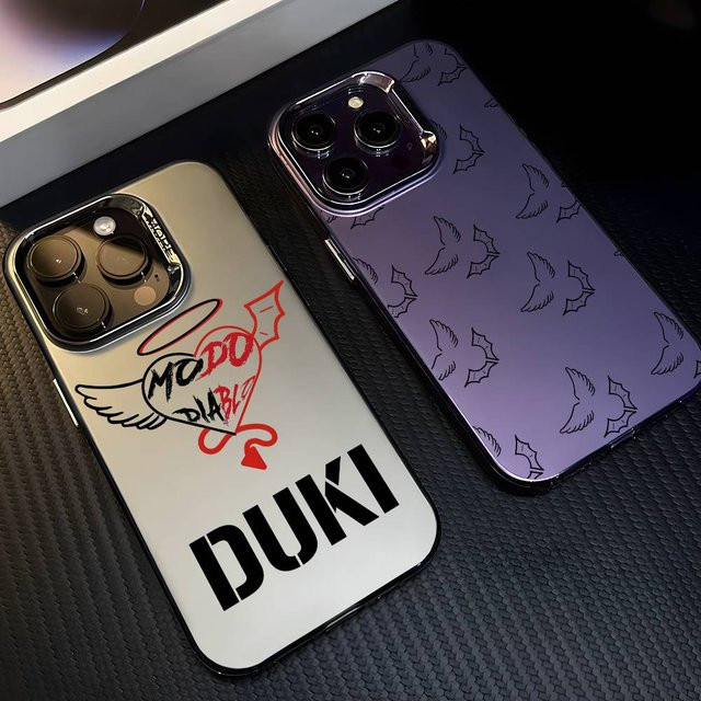 Rapper D-DUKI Handyhülle Aurora Laser stoßfeste Schutzhülle für iPhone 16 15 14 13 12 11 Plus Pro Max, mehrfarbig - Bild 1