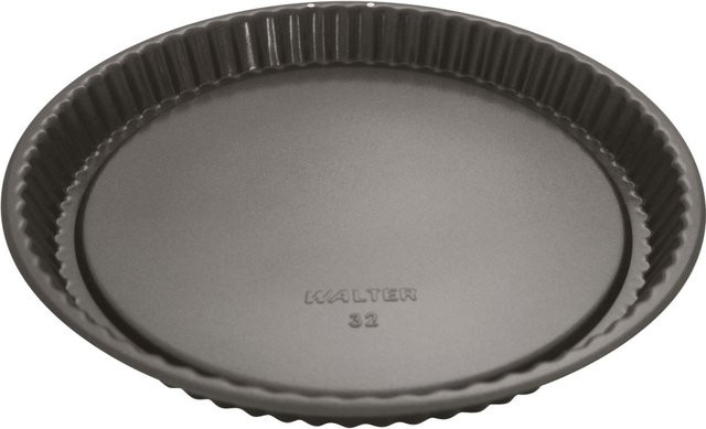 Schneider Walter Obsttortenform aus Keramik, rund, grau, Durchmesser: 32 cm, Volumen: 1800 ml - Bild 1