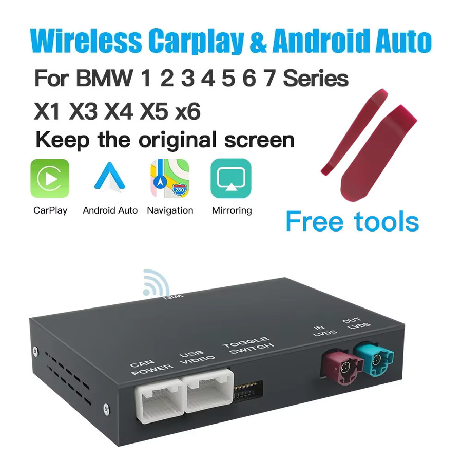 CARABC Wireless CarPlay Adapter für BMW NBT CIC EVO Systeme und MINI, Schwarz - Bild 6