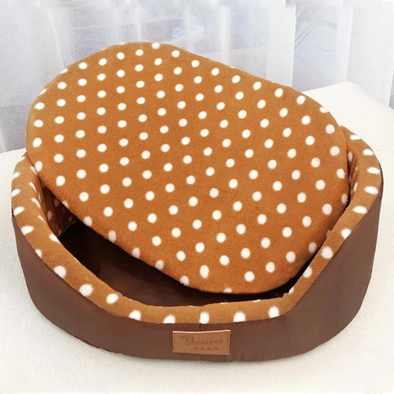 Yiran Furniture Hundebett aus Faser in Braun, L 60 x B 50 x H 18 cm - Bild 6