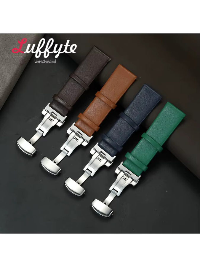 luffyte Uhrenarmband PU-Leder, Schmetterlingsverschluss, Damen - Bild 2